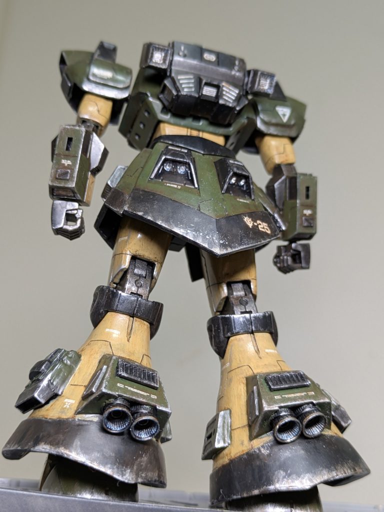 背面ランドセル、ふくらはぎ部にスラスター着けました。😃