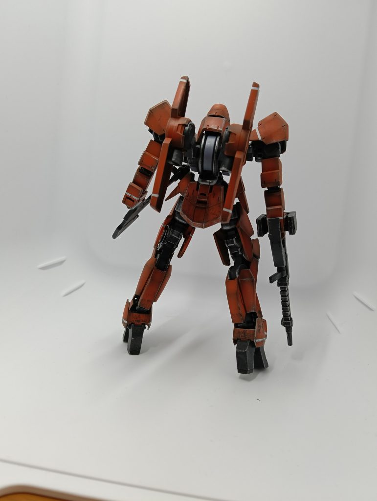 バックショット足は土がついたような表現をしてみました。