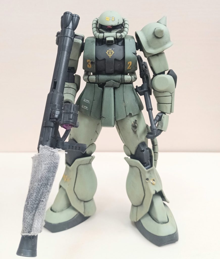 ドワッジだかが持ってる布付きバズーカぽくしたかったのですが、コレジャナイ感がすごいです。