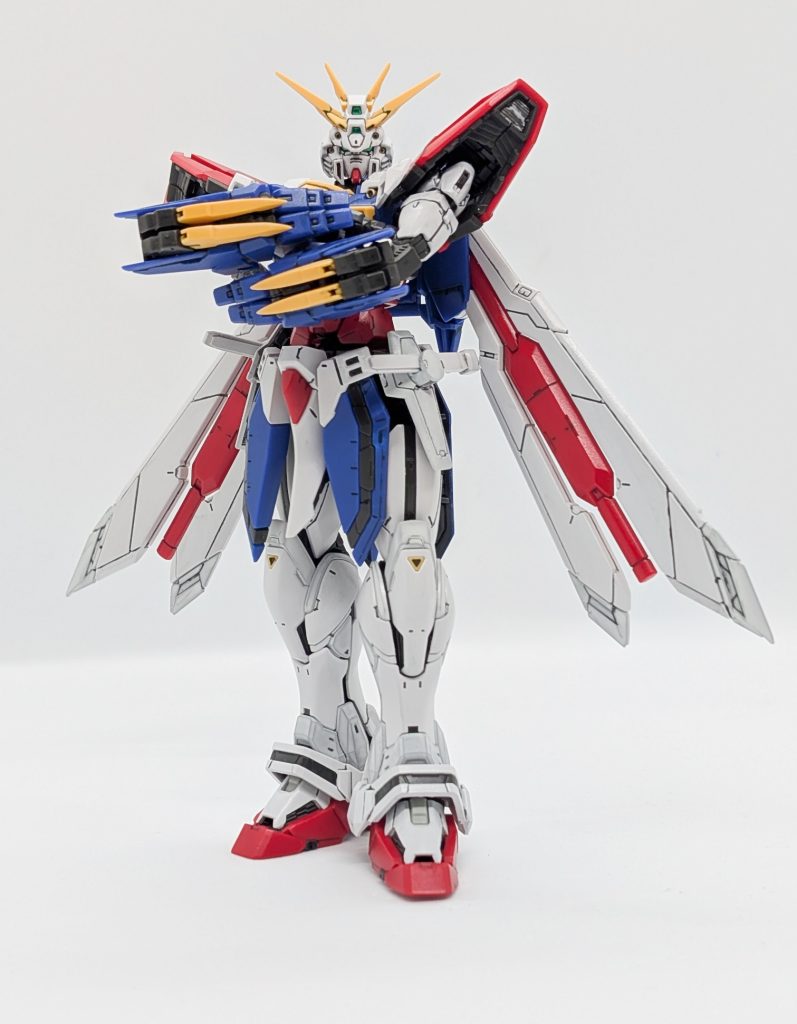 ゴッドガンダムと言えば腕組み(爆)こう見ると、意外とムチムチしてる…？