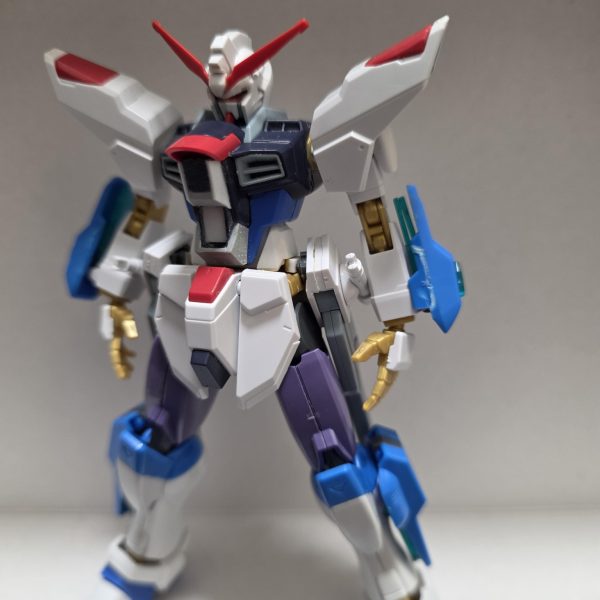 ストライクフリーダムを自分好みに改造。「もしも自分がガンプラバトルで使うなら」というコンセプトで製作しています。（2枚目）