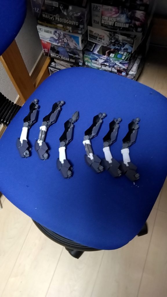 腕延長するのは大変でしたね、なるべく長さそれ得たりとかするのが難しかったです、