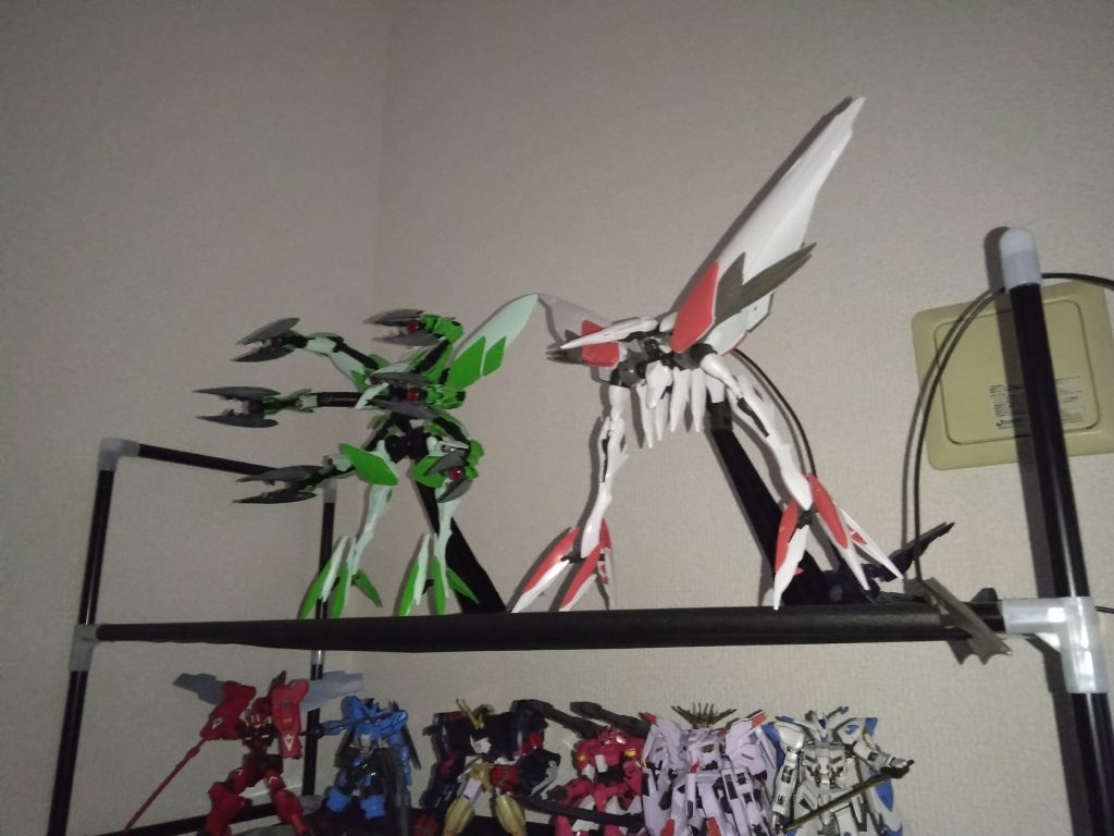 ハシュマルと並べると迫力がすごかったです、これやりたかったんですよね～、まあサイズはあくまでもどきなので気にしません…