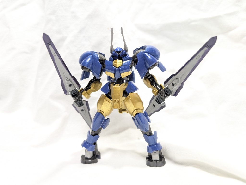 武器のヴァルキュリアバスターソードは、以前に作成したガンダムバルバトスルプスレクスアギトに装備させたので別の武器を装備させました。