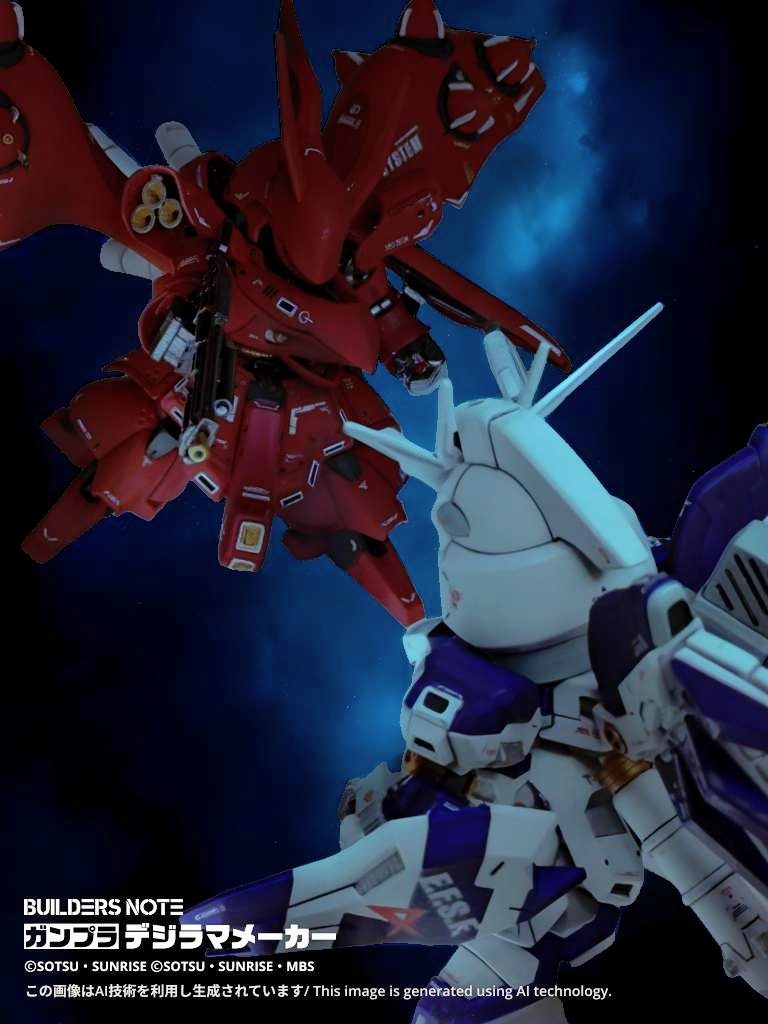 デジラマで締め。絶望的な可動域なためロクなポーズが取れない。これも大型SDのサガか…