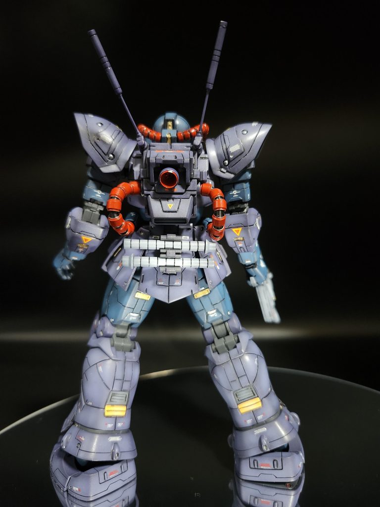 動力パイプ、アンテナ等はメタルパーツに置き換え