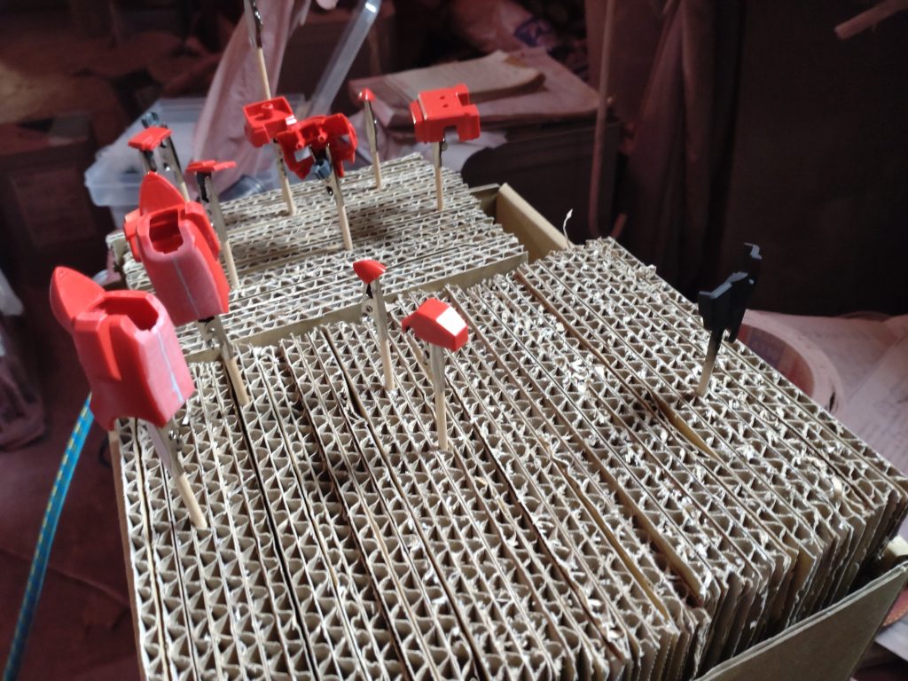 今回も塗装工場をお借りして塗装しました。前回の反省を踏まえて道具も購入しました。