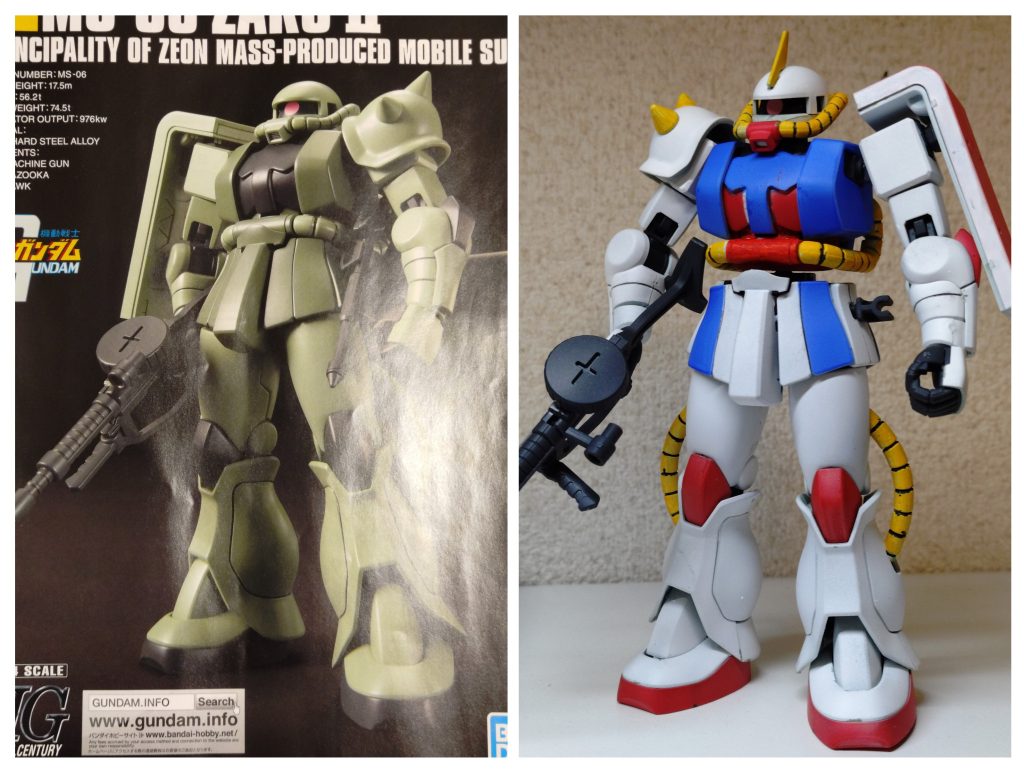 ザクIIが手に入ったら、絶対やろうと思ったカラーリングが出来ました。