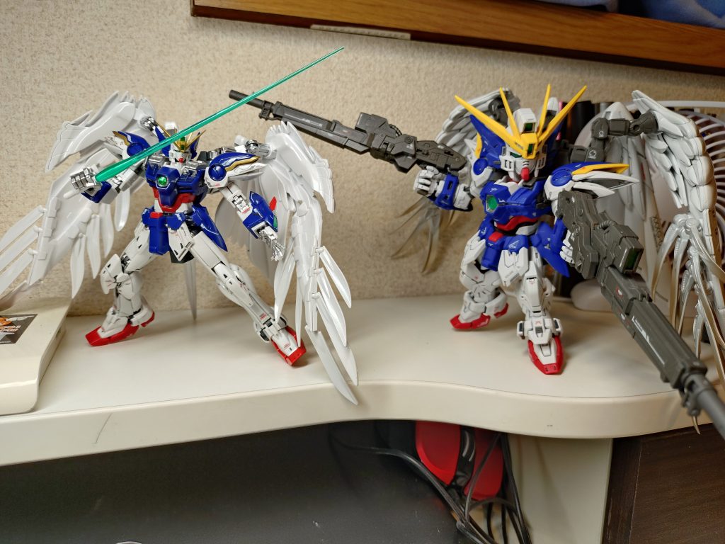 以前作製したRGと。スタイルがSD化されているだけで、結構大きいよなぁ。