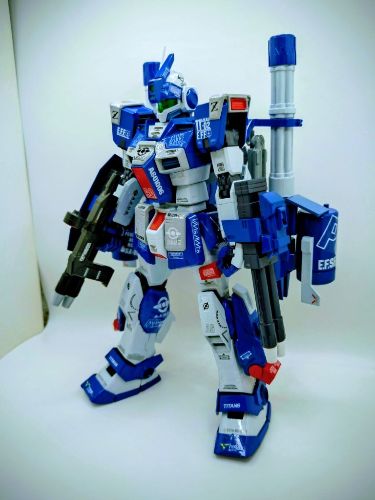 基本色をライジングフリーダムブルーで塗装。