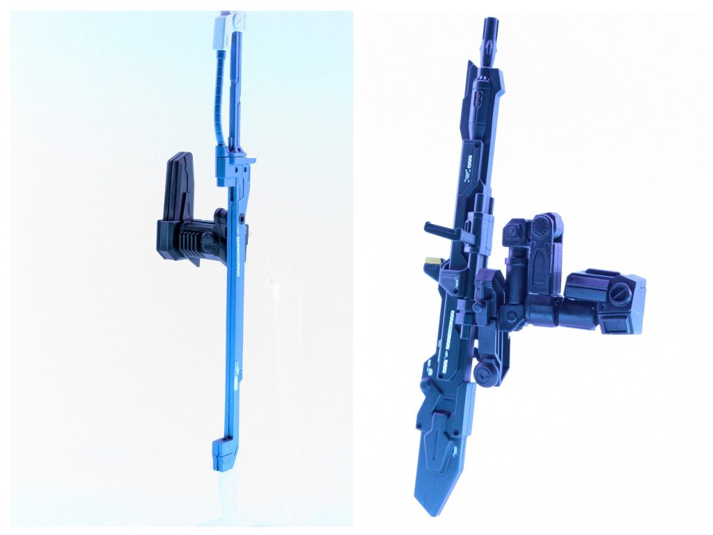 ストライカーパック単体。本体のRGのディテールに合うように丸モールドの追加やデカールを貼りました😇