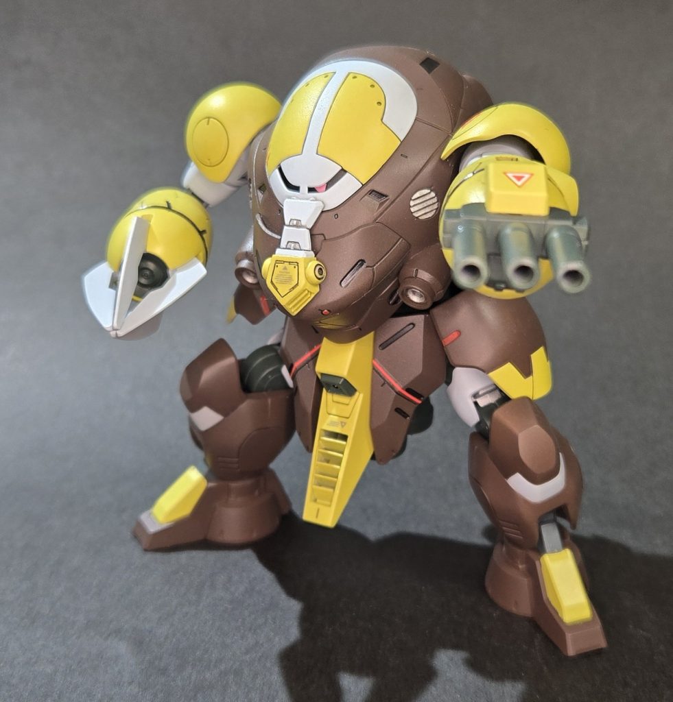 5月ホビーショーでテストショット見た時に降ってきたアイデアを形にしてみました～半年後に発売だったから待ってる間が待ち遠しかったぜジュアッグの可愛さとかっこ良さを両立させながら鉄血キットに落し込んでいく…我ながら良くやったと思います