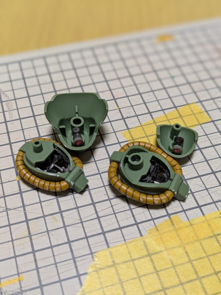 モノアイ可動はお手軽仕様にしました😊