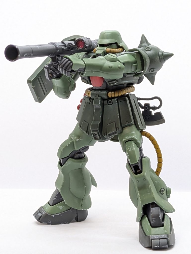 一瞬の隙に殺られましたけど、Bタイプバズーカスコープはレジン使用してます