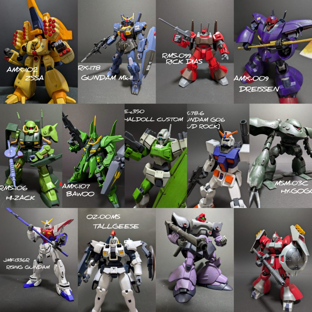 皆様の作品で意欲をいただき、温かいコメント、いいねのおかげで1年間、続けることができました！来年はHGだけでなくSDやMG、大きいキットや食玩などいろいろやりたいですね✨️記念投稿にお付き合いいただき、ありがとうございました！来年もよろしくお願いします🙇