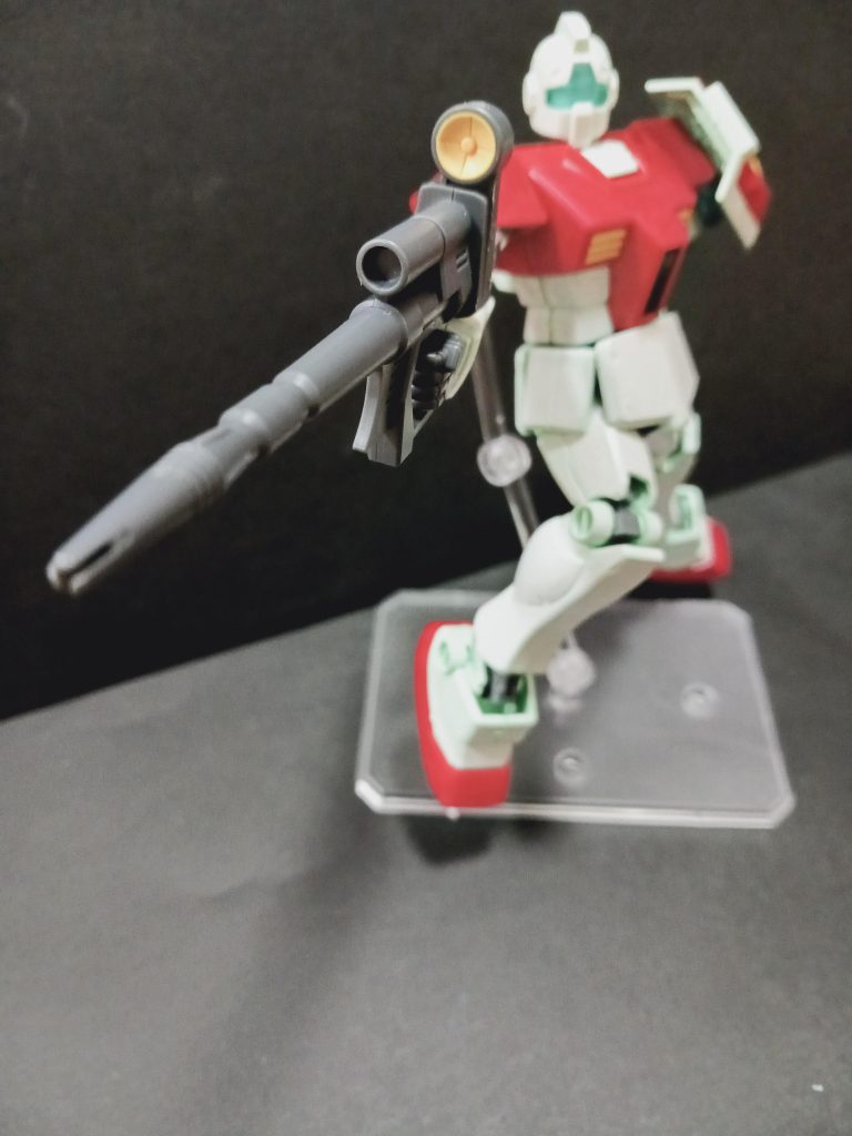 ビームライフル。ガンキャノンのです。これはこれで。ただ、ジム特有の弱そうな感じが無い、、、、、