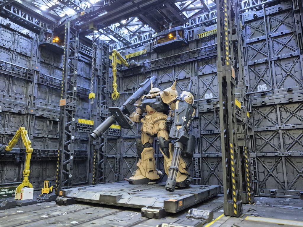 機動戦士ガンダム 第08MS小隊第10話｢震える山（前編）｣のギニアスの秘密基地を表現してみました。