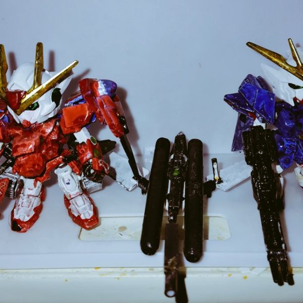 ガンホークWO&ガンウルフ00&キャノンフライヤー、完成しました。（2枚目）