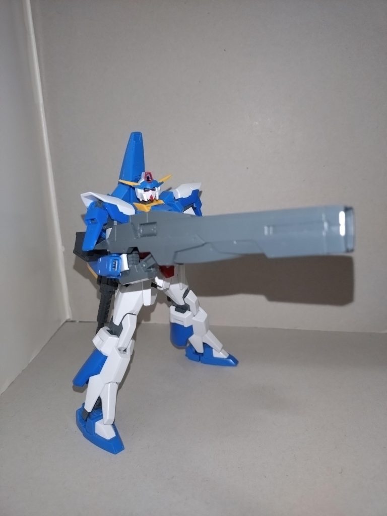 シグマシスライフル旧AGE3から引き継いだもの。不使用時には背部にマウント。