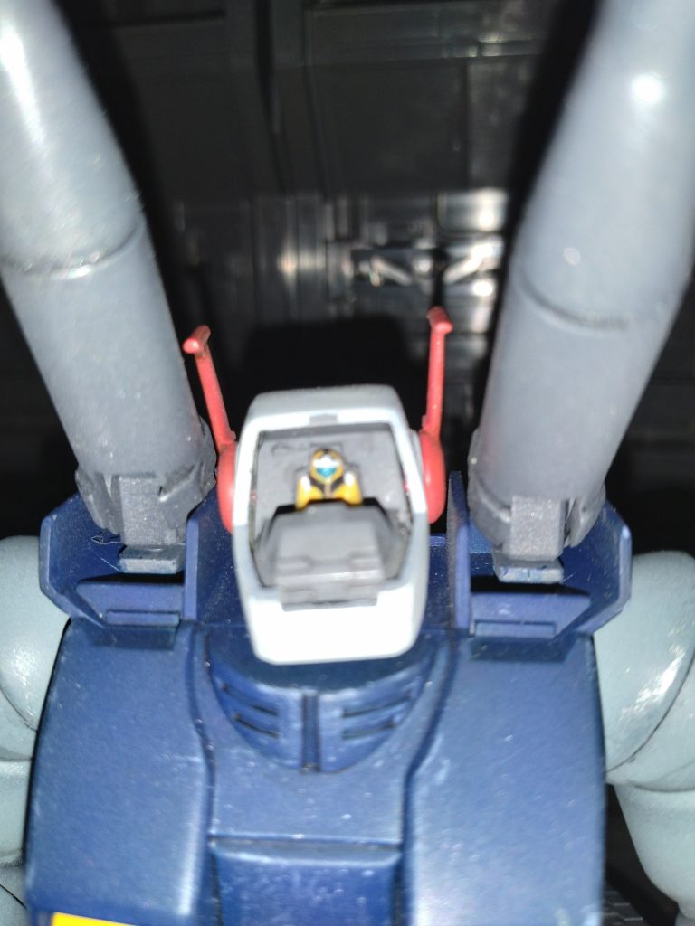 コクピット内のハヤトも塗装してます。しかし体格が良すぎてハヤトよりもリュウさんに見えてしまうのは気のせい？こ