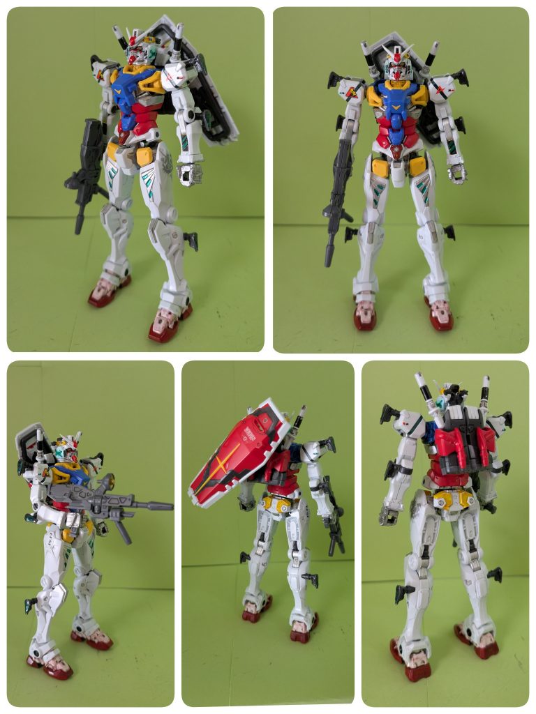 全体的にオリジナルのRX78-2ガンダムに合わせてカラーリング。フレームは全てシルバーであり、マグネットコーティング（マチュ達の世界で言う駆動系摩擦キャンセル技術）を施している。そのせいかマジもんで白い悪魔と称されている。サブカメラアイ以外のグリーン部分は未来技術サイコフレームであるらしい。