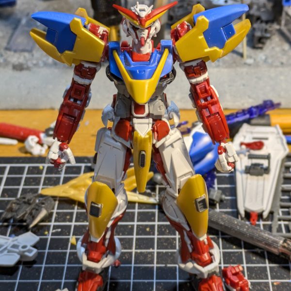 切った貼ったでとりあえずフュージョン後の形を作ってみました👊🏼V2アサルトバスターとアストレイにSDのアルトロンのドラゴンヘッド組みました(gundam-kao6)（3枚目）