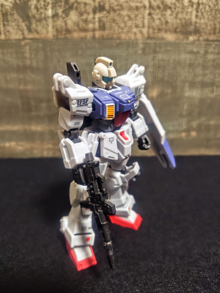 モデルは昨日と同じGフレームの08小隊特集の一体です。いつものデカール貼りからの艶消しトップコートでの簡単フィニッシュ。気持ち統一感と言うか、次にくるサンダース機と似たような位置に同じようなデカールを貼っていまして、並べるとこれがまたね、たまりません。本当ならそこにシロー機もと思っていたんですが、そっちは別機種に乗り換えちゃったので。