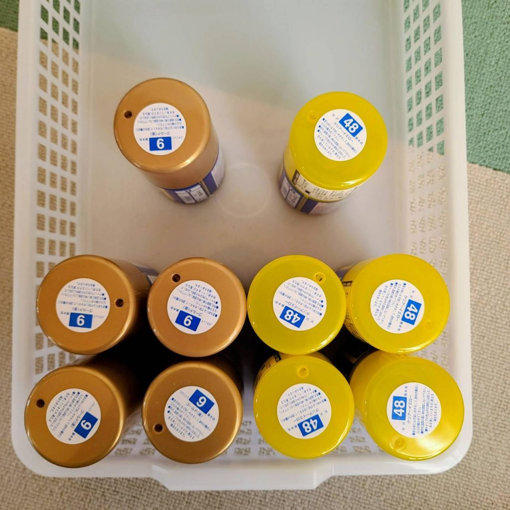 12月にスプレー缶塗装をした結果、MG1個でこれだけの缶を消費…コロナ禍でプラモを作る機会も多く、塗装をガッツリしてみたい!!という時期だったので充電式のエアブラシを購入!今ではコンプレッサーも買ってやりたい塗装を気ままにやってます(笑)