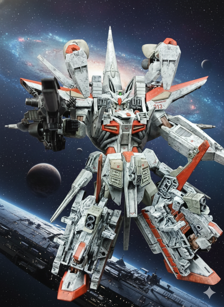 Geminiを使ってみました床に寝かせて背景を変えるだけ、なんて楽なんでしょうか😂重いライフルも楽に持ち上げられます