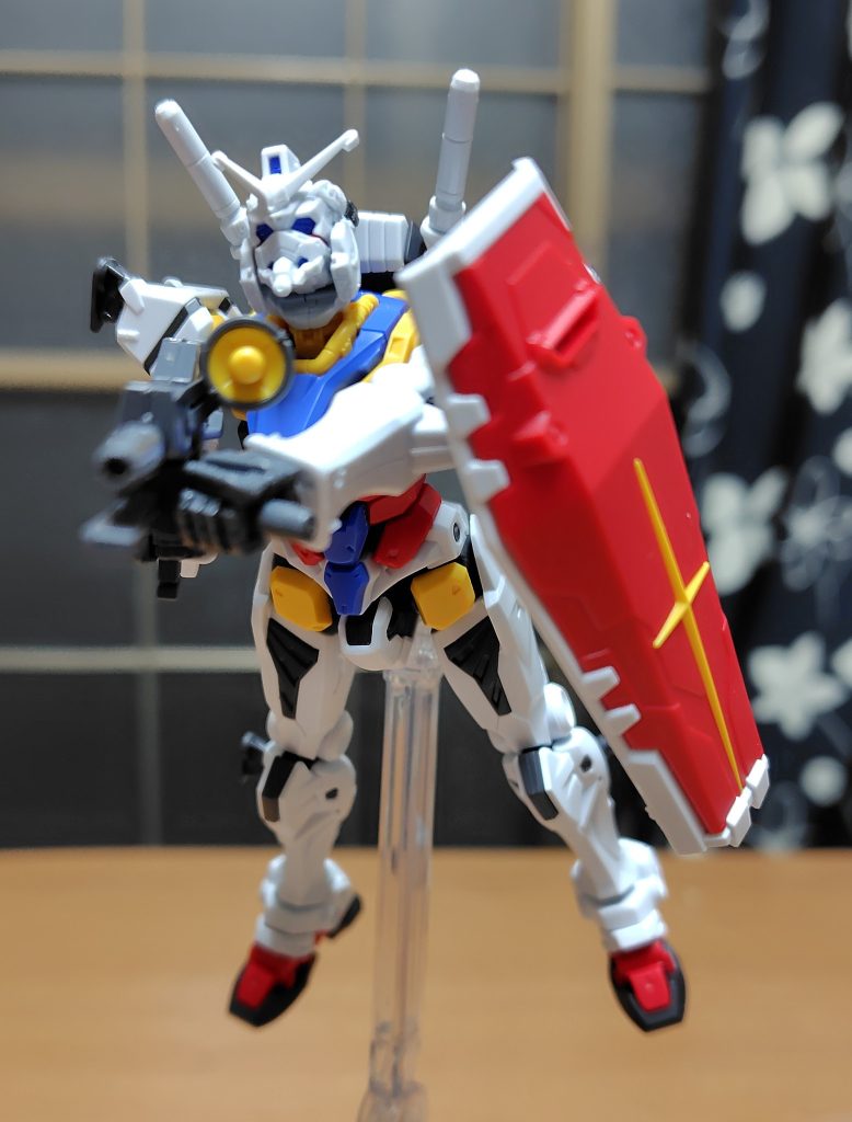 ビームライフル構えて。