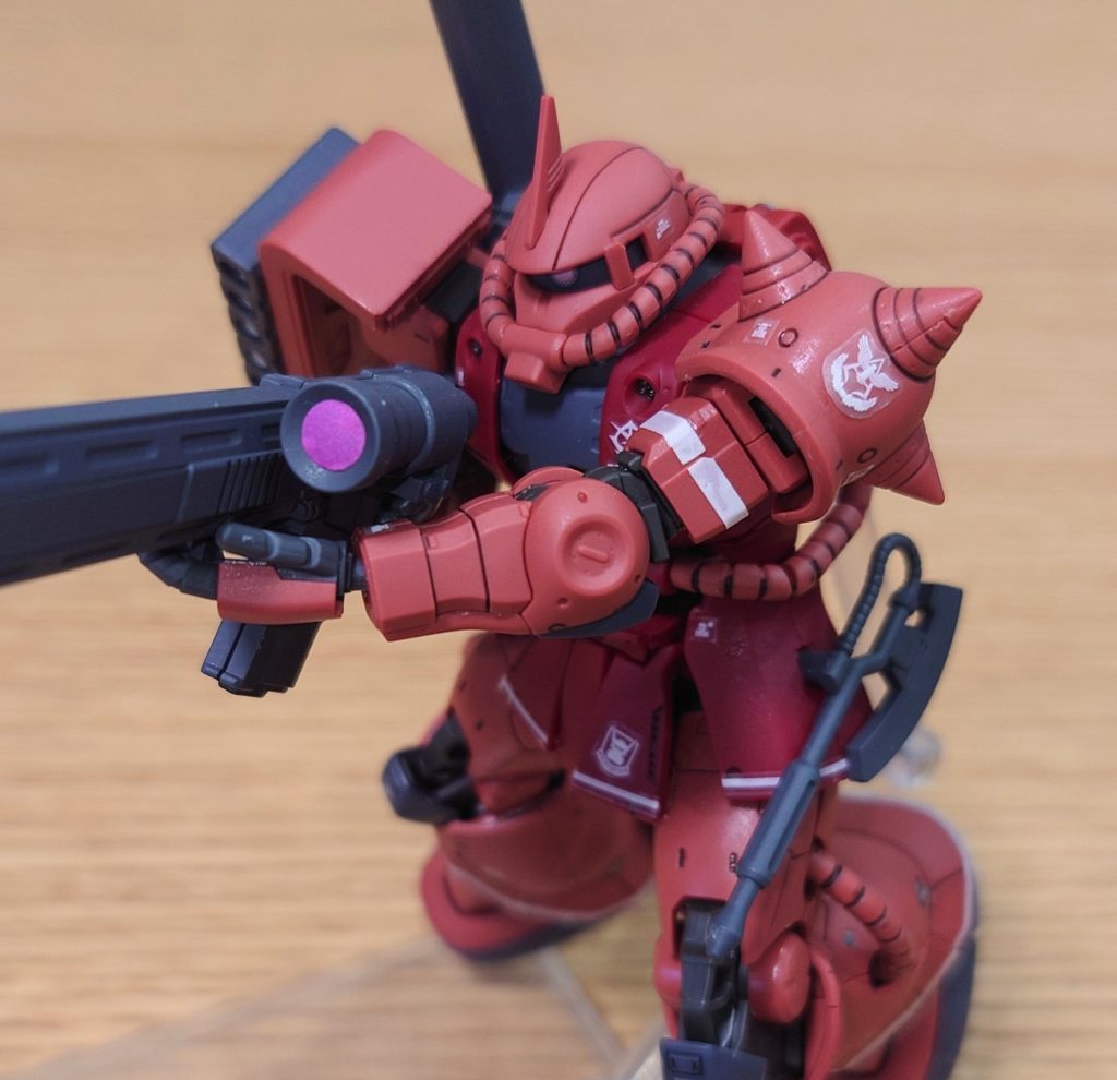 HG シャアザク(ORIGIN 赤い彗星)–4枚目/制作者：隠れ蓑