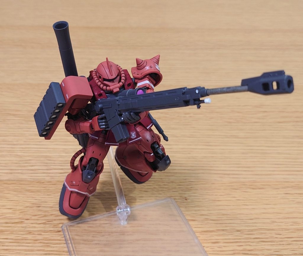 HG シャアザク(ORIGIN 赤い彗星)–2枚目/制作者：隠れ蓑