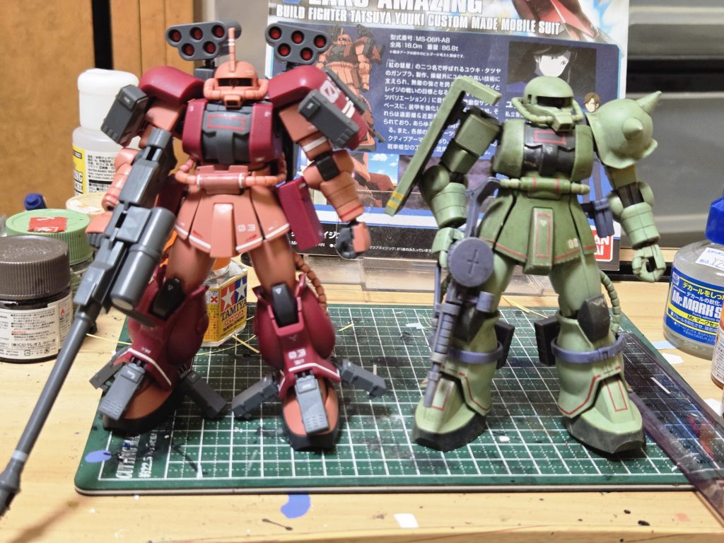 髙機動型ザクベースなんで初期HGとははビミョーにあちこち違いますね