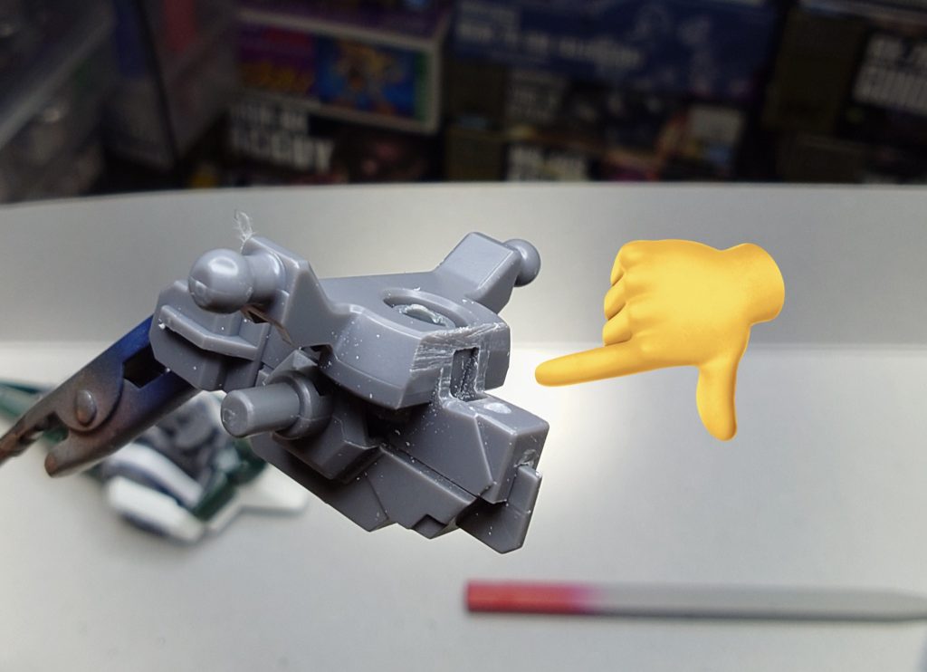 👈の部分をカットします。加工はこれだけ😆カンタン