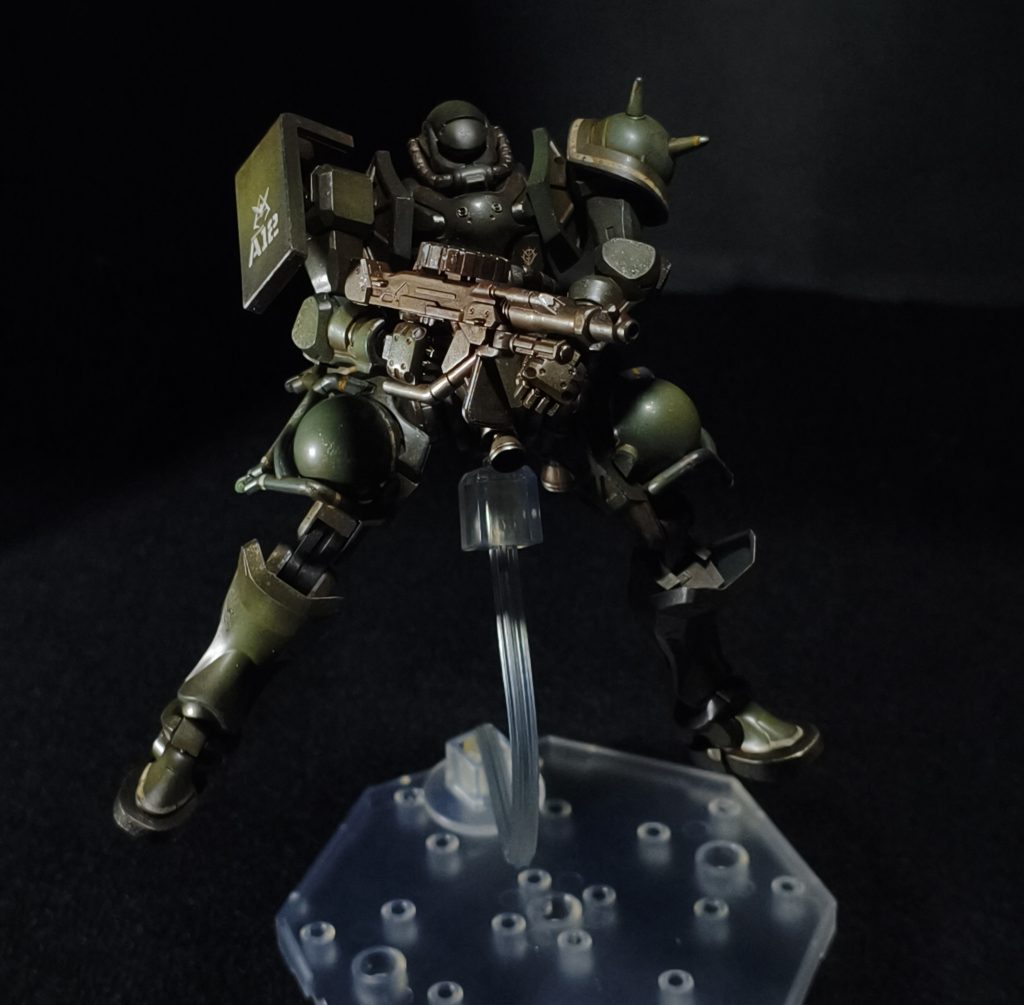 HG ザク（GQ）ウェザリング仕上げ–4枚目/制作者：Silva21