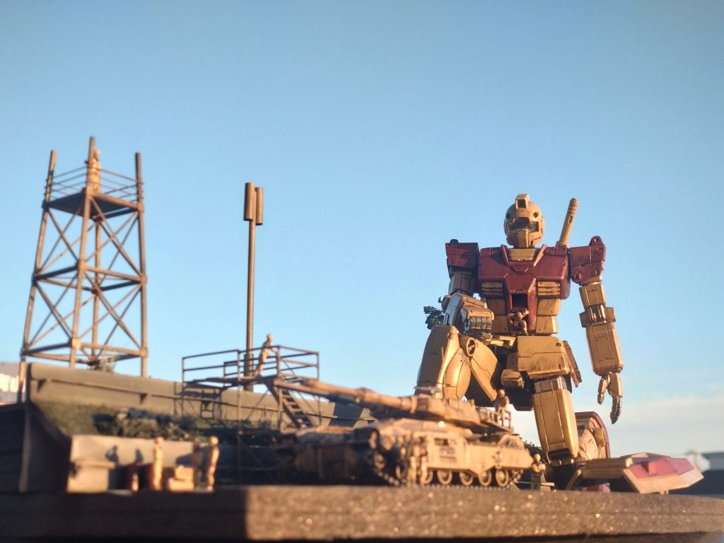 外でも撮ってみました(> <)w夕日の出撃になってしまいましたが(> <)w