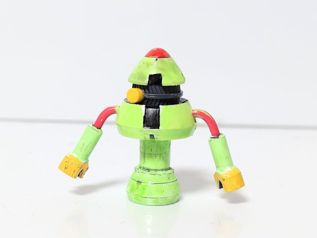 目玉はレールで動きます