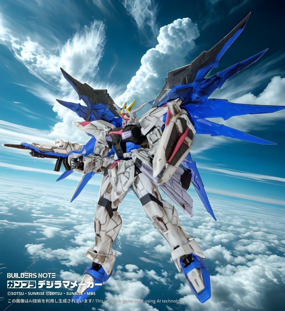 最近、二千を越える人々に見て頂いたフリーダムガンダム ありがたいことです