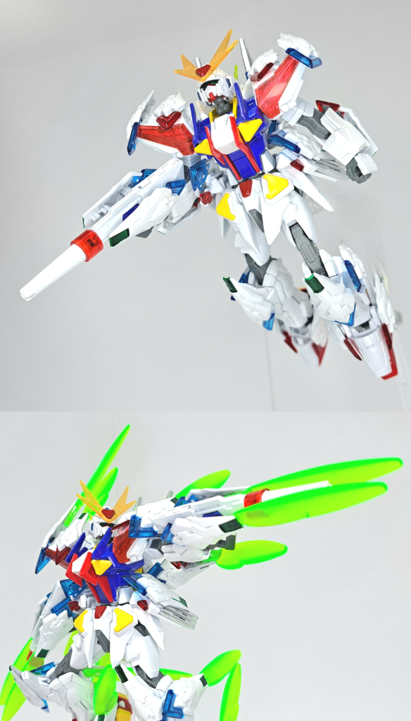 ビームライフルビギニングガンダムのビームライフルにifsユニットを組み込んだ武装。単純な威力が向上している他、巨大なビームサーベルのように収束させ薙ぎ払う攻撃が可能となっている。グリップが無くなり二丁になった。銃口はそのままだとアロンアルファの蓋すぎたのでちょっと加工しました