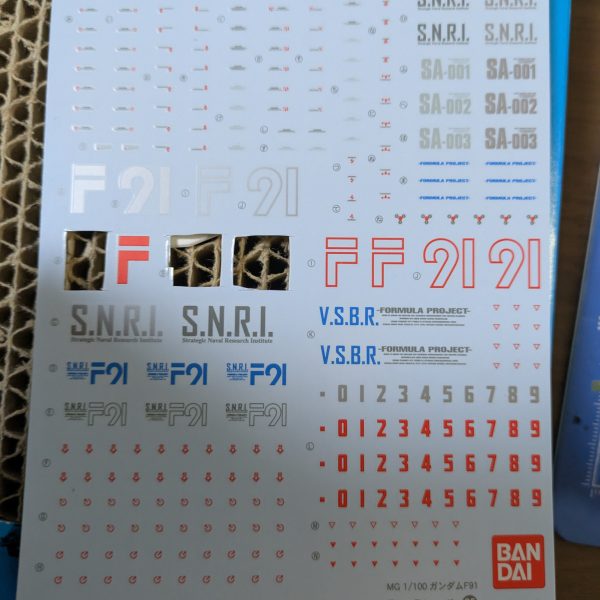 F91のデカールについて。