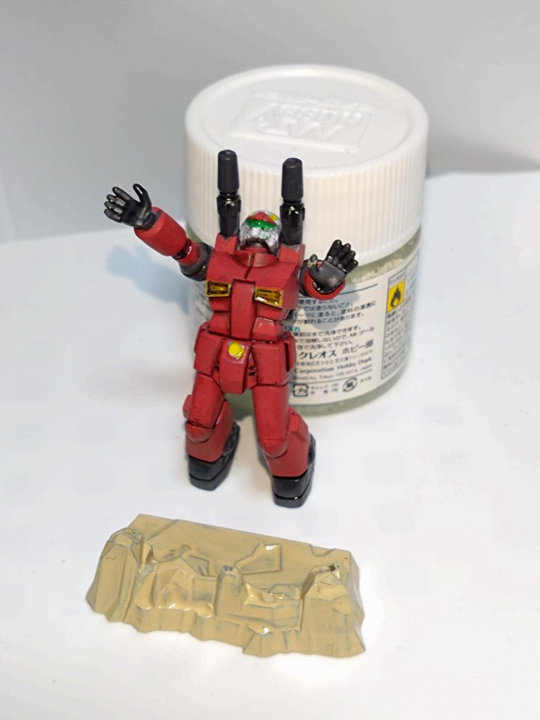 裏側。アクリジョンベースカラーと水性カラーで簡単筆塗りです。それでは皆さんよいお年を〜。🙇