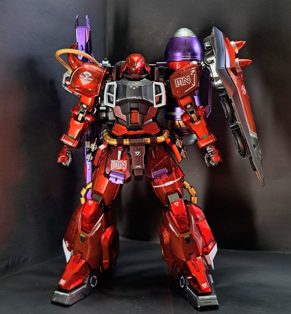 ガイアノーツのプレミアムレッドを初めて使用して塗装しました。発色が綺麗かつ簡単でめちゃくちゃ気に入りました。