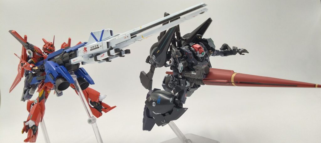 この映像はメガバスターランチャーの初期実戦の時場面であり僚機のガンマ・ジーバ エグザベ中尉は周辺守備及び敵機殲滅を任せ、ヌーベル・ジオンの無人MS 多数のガザシリーズ撃破した。