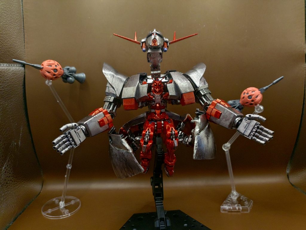 ◯変形制圧形態は大型で小回りがきかないため、変形して対応します。