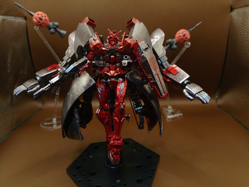 ◯バックアップ展開背部ユニットを展開させて4本腕にできます！