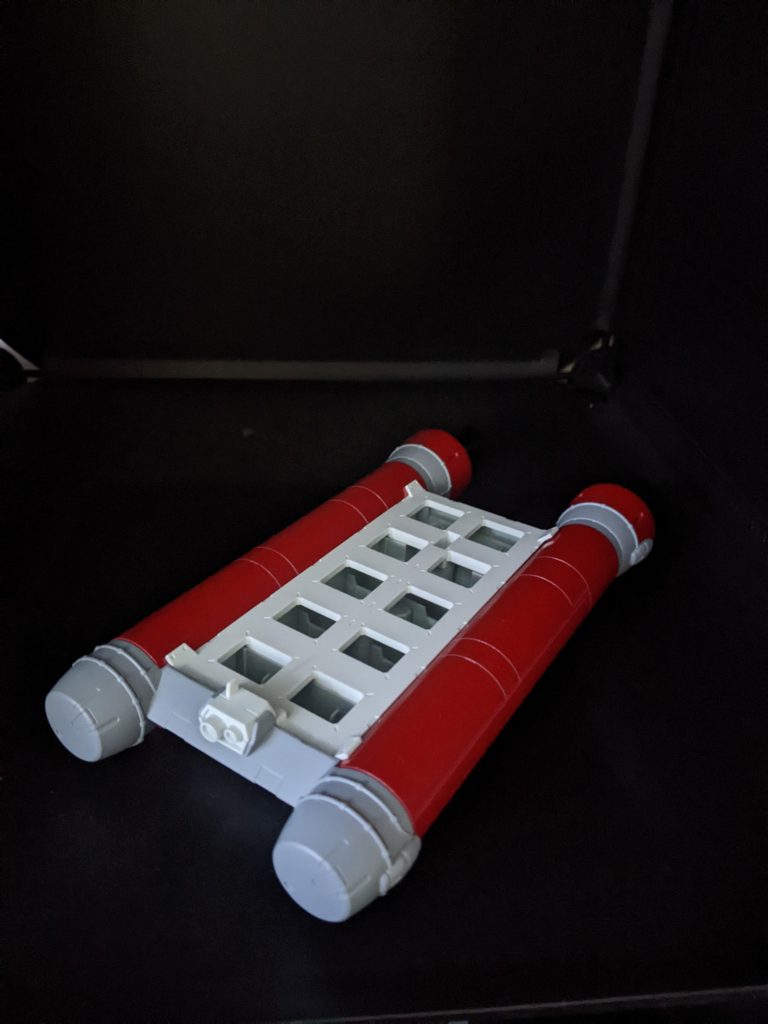 ソリはνガンダム用のブースターベッドを少し塗装しました。