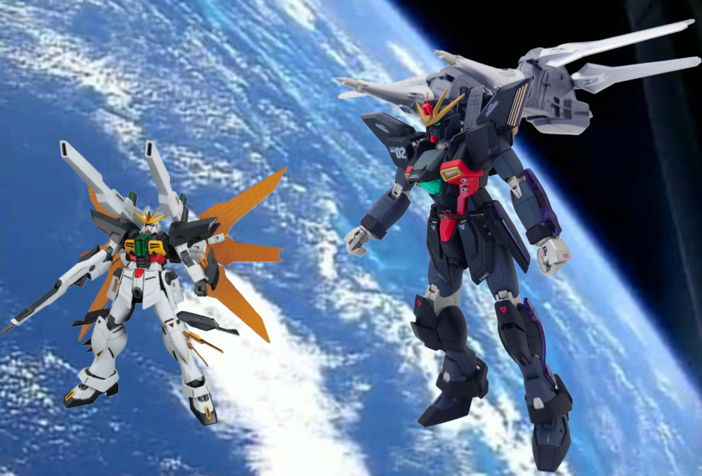 ガロードのガンダムDXと共闘する、カリスのガンダムX改！