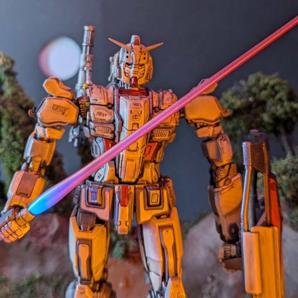 ガンダム ジオラマ完成品 MG 5体超お得セット 初挑戦その2(ジオラマ制作)完成しました!｜ポン太さんのガンプラ作品