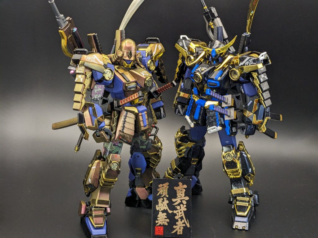 武者Mk-2揃い踏み。どっちもカッコいい(gundam-kao3)