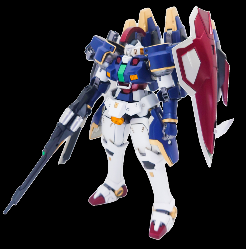 右肩にはシールドを装着しています。